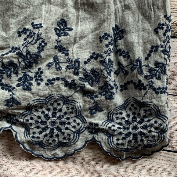 Zara | Long Sleeve Embroidered Tunic Mini Dress - Picture 3 of 10